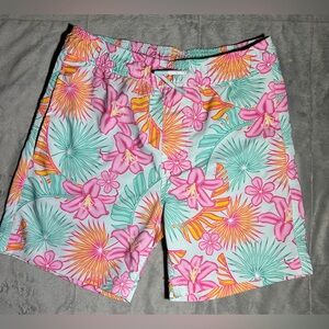 Members Mark Floral Print Boys Shorts Size L (10-12)